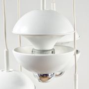 Lustre en cascade de l'ère spatiale par Klaus Hempel pour Kaiser Leuchten, Allemagne, 1972