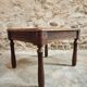 Table basse ancienne en noyer et chêne – France, vers 1900