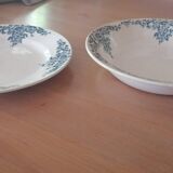 Set of iron earth serving dishes