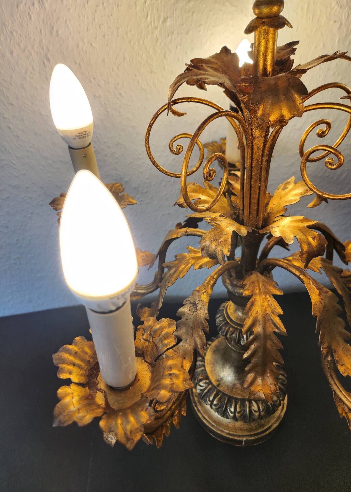 Antique gilded hand-forged hand-carved Florentine Louis XV, Italy