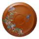 Large old clay/terracotta dish with Japanese Art Nouveau enamel