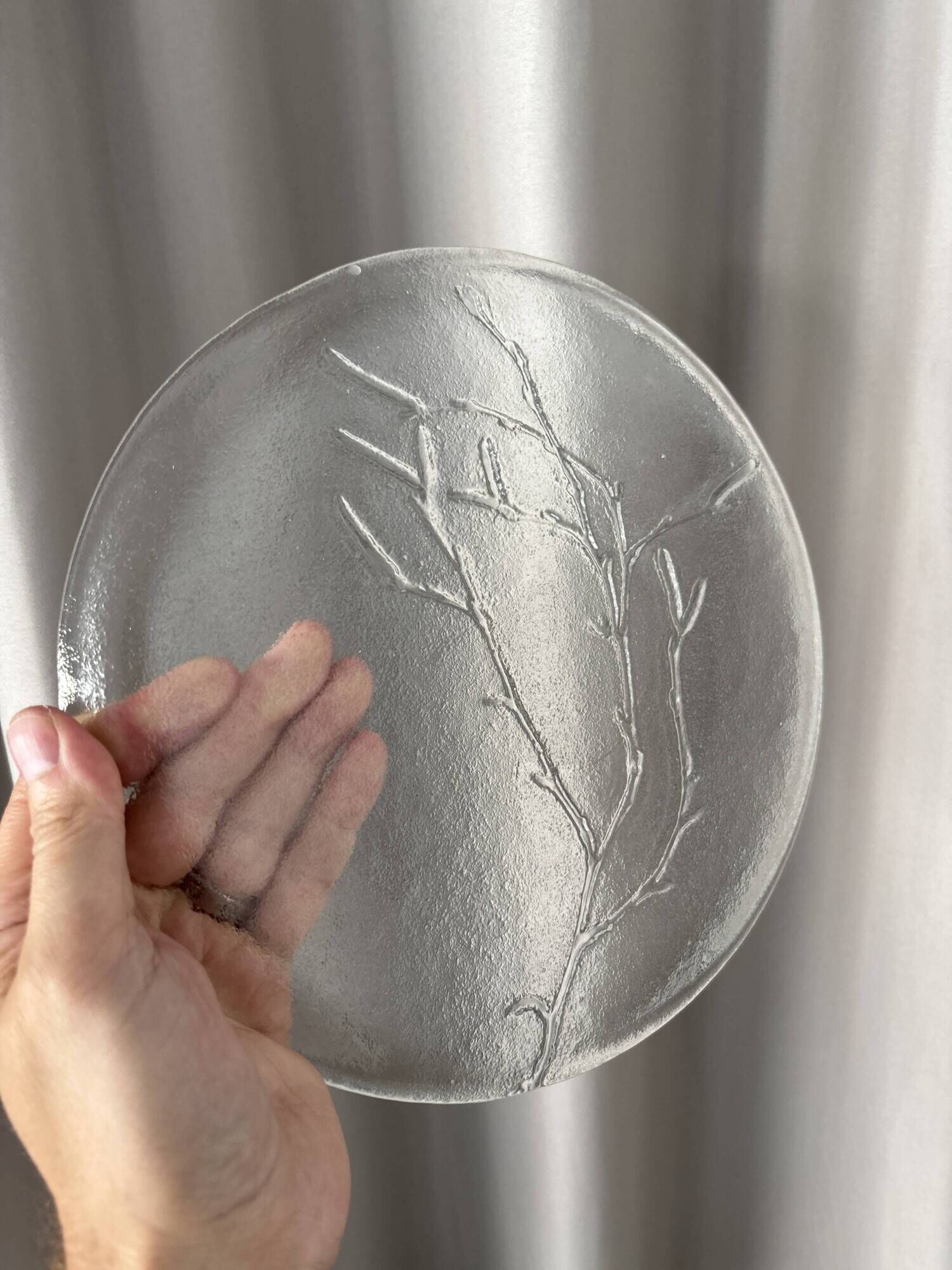 Vintage Humppila ‘Koivunoksa’ Glass Plate by Kaija Aarikka – Finland