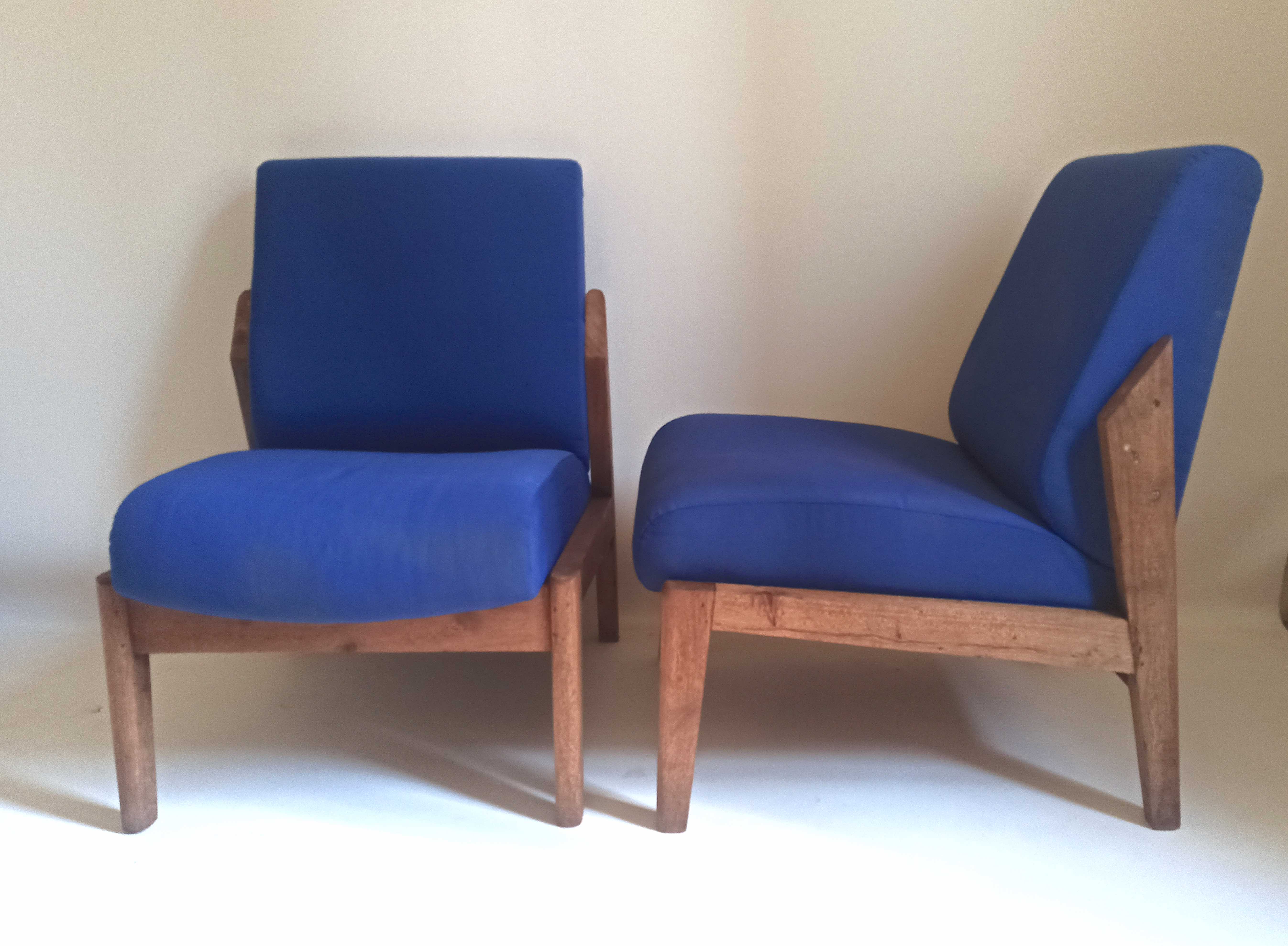 Pair of solid teak heaters 50s