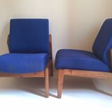 Pair of solid teak heaters 50s