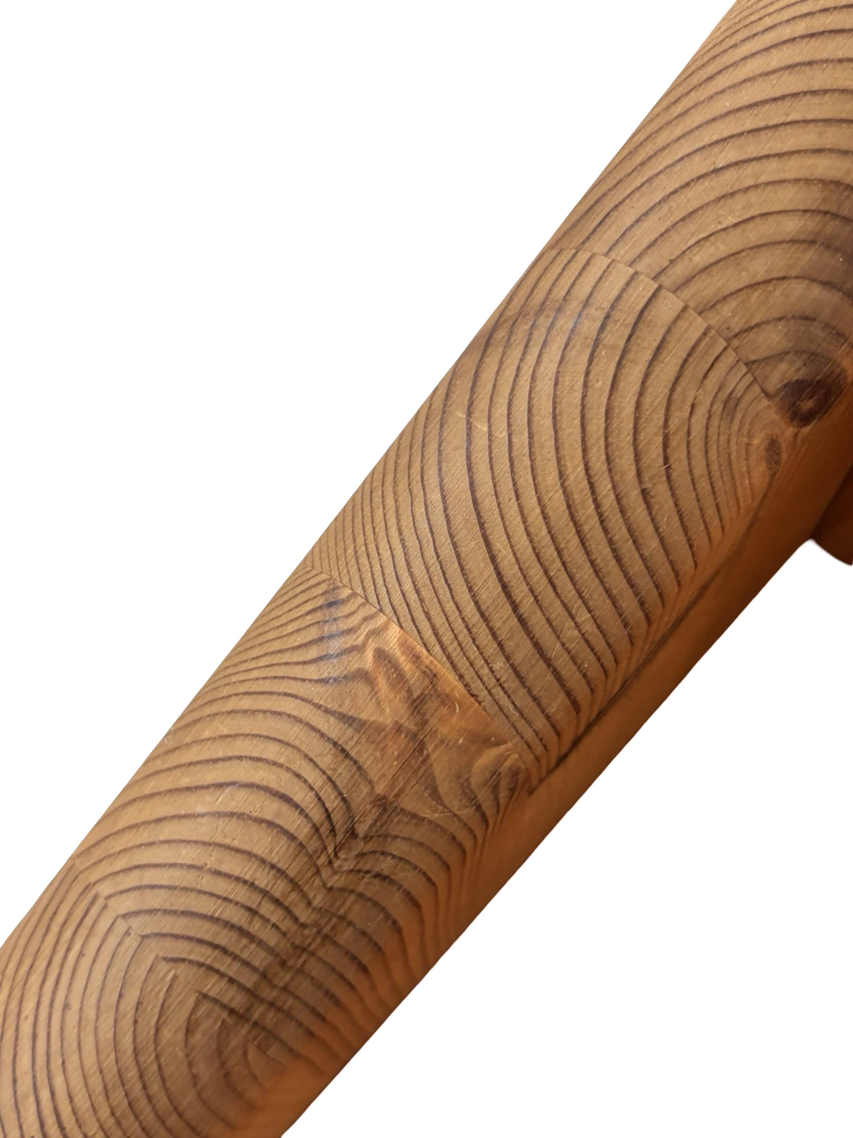 Vintage set of two pine wood bedside tables