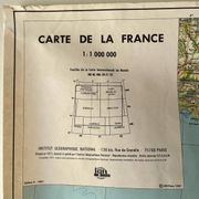 Large map of France 1981