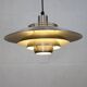 Silver Danish Jeka Metaltryk pendant Lamp - Model Dania 3020