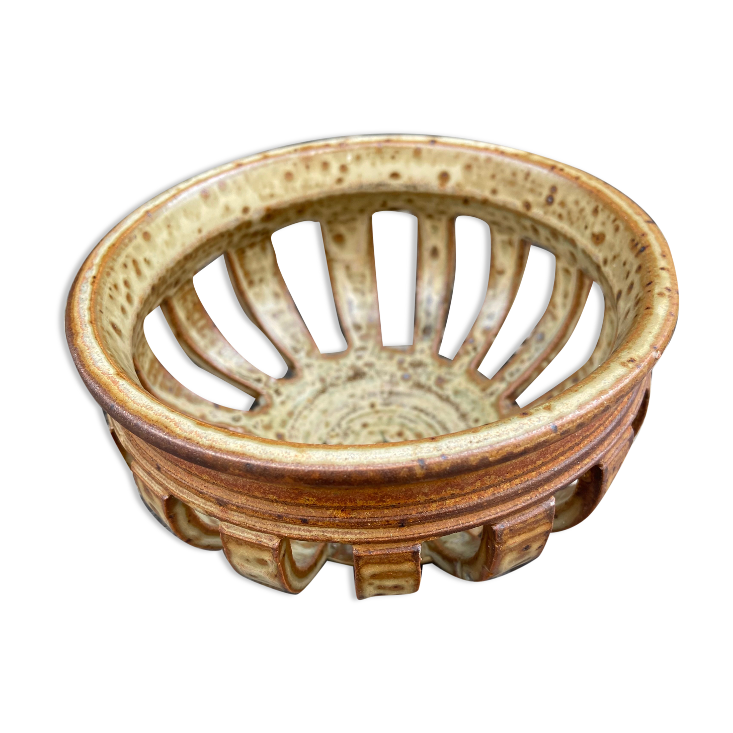 Pyrite sandstone cup-candle holder or empty pocket-year 70