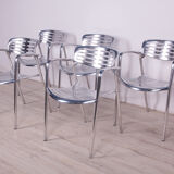Aluminium stackable chair by Jorge Pensi for Amat 3, 1980