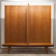 Scandinavian wardrobe 1960 teak 4 doors, 3 drawers, 2keys