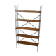 Shelf on legs with 5 teak veneer shelves from 1970.