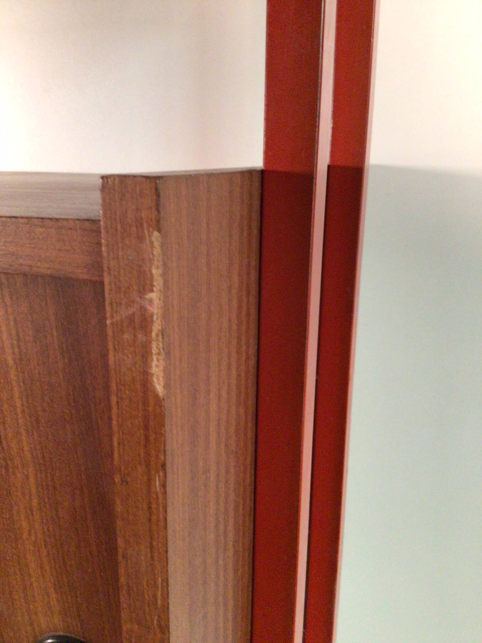 Vintage freestanding wall unit with desk