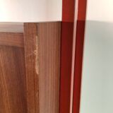 Vintage freestanding wall unit with desk