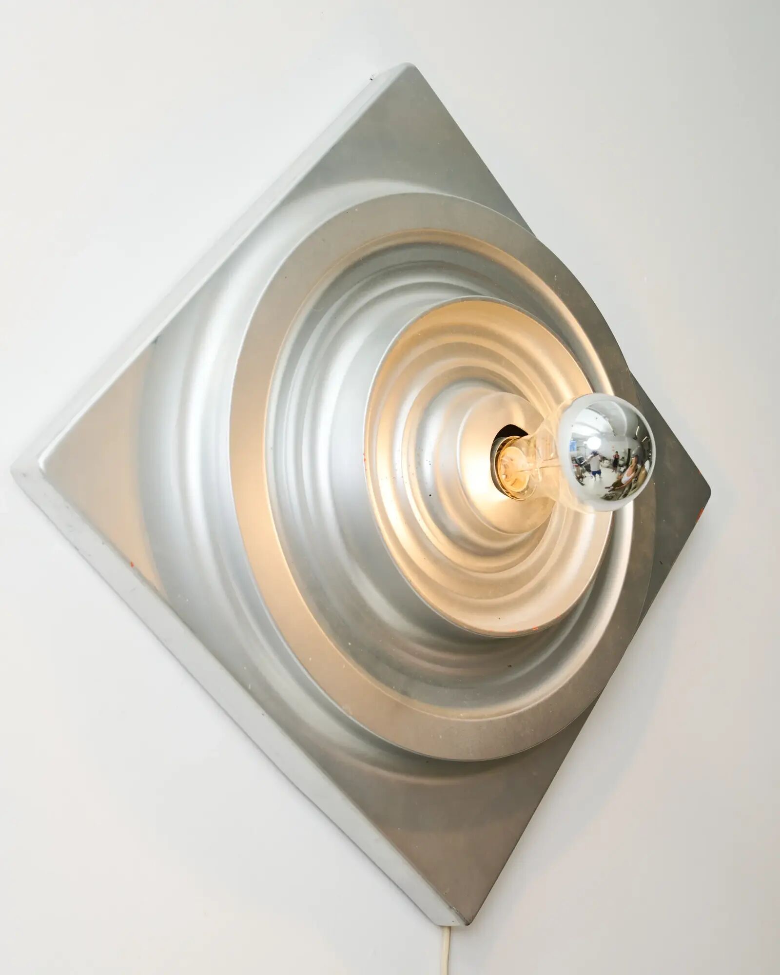 Applique en plastique chromé, 1980s