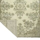 One-of-a-kind turkish handwoven vintage rug - rustic vintage charm 346x 239 cm