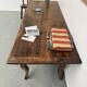19th century walnut drapery table 2m1
