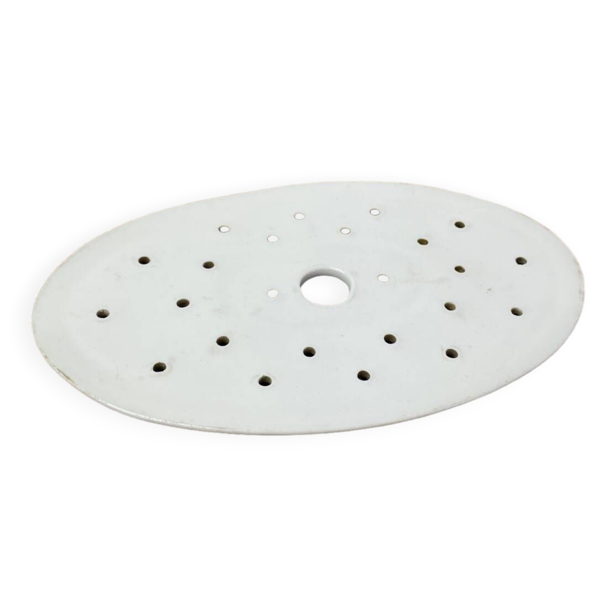 Old iron clay draining plate