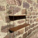 old industrial metal shelf Scandinavian shelf String 1960
