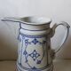 Pichet à lait en porcelaine Rieber en motif de Saxe bleu-blanc