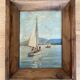 Sailboat / oil on panel