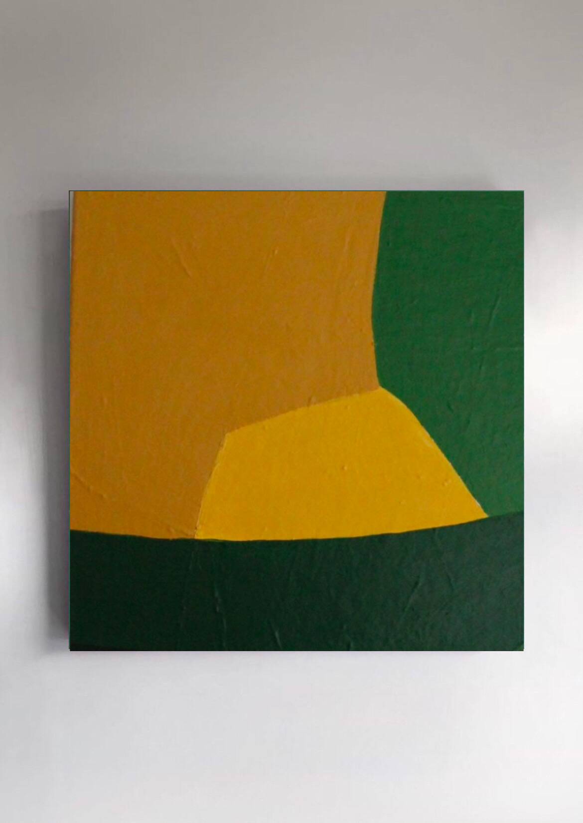 Peinture sur toile " the sun rises slowly" signée
