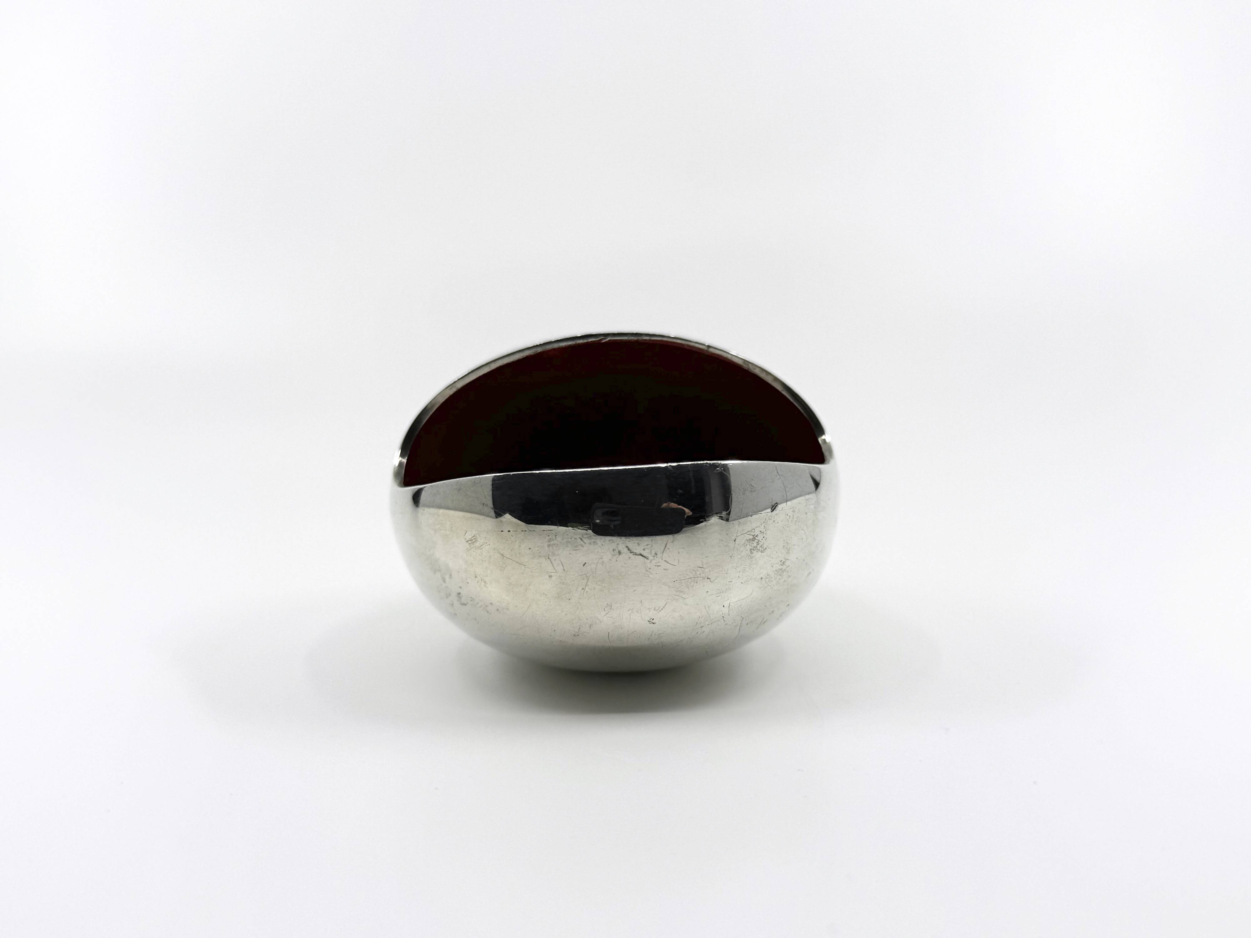 Cendrier moderniste "the smile" • Hans Bundle pour Carl Cohr • Danemark 50s