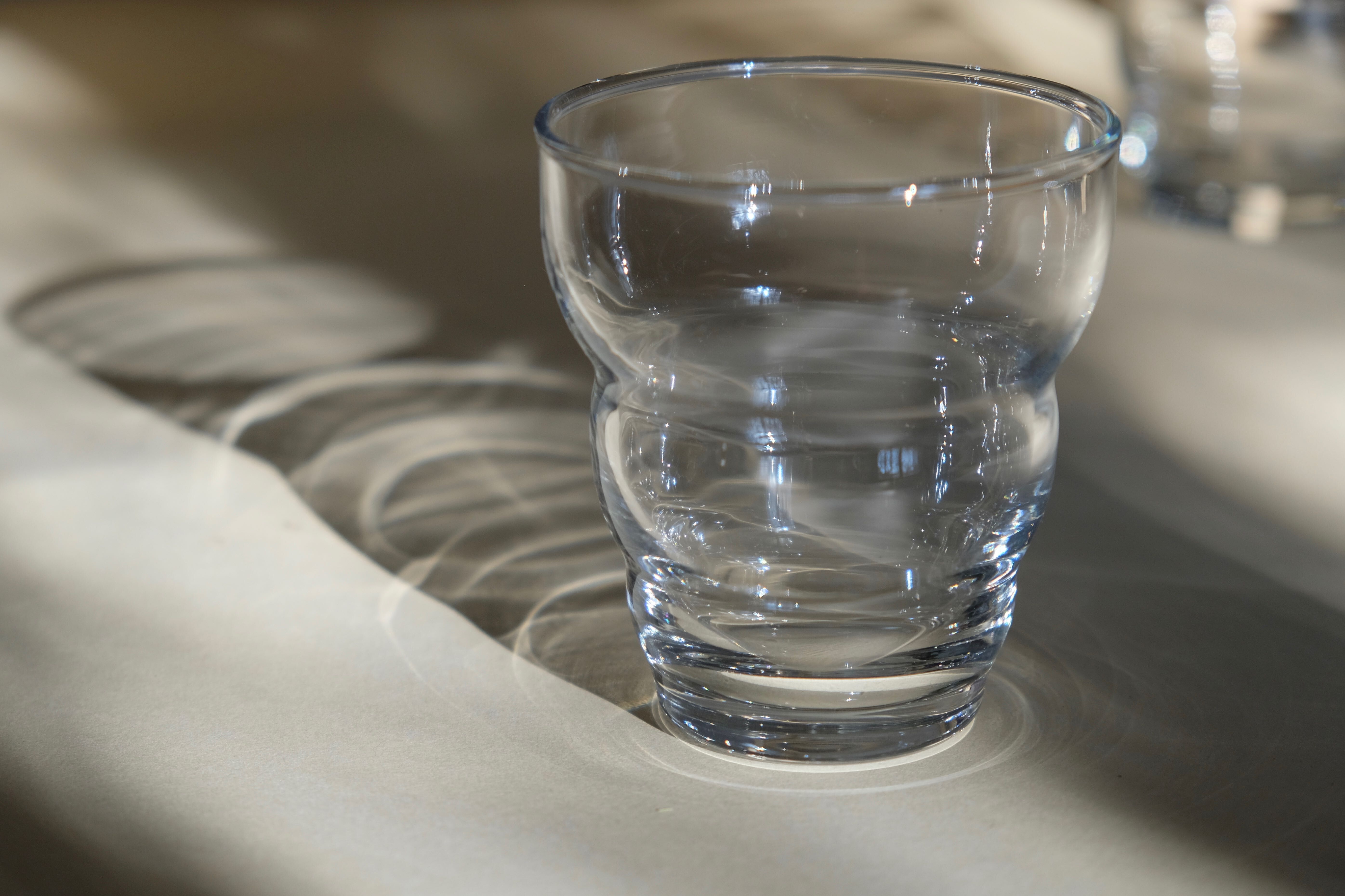 Ensemble de 12 verres à eau gobelets anciens soufflés bouche