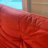 100% original - Ligne Roset Togo 3-seater bench – Red Alcantara (Goya