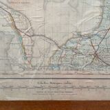 Old map Nantes and Vendée 162cm by 114cm