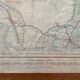 Old map Nantes and Vendée 162cm by 114cm