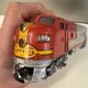 Old train locomotive Marklin Santa fe USA