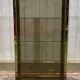 Exhibition showcase in gold-plated chrome and smoked glass - work from the 1980s.
