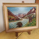Mountain landscape painting
