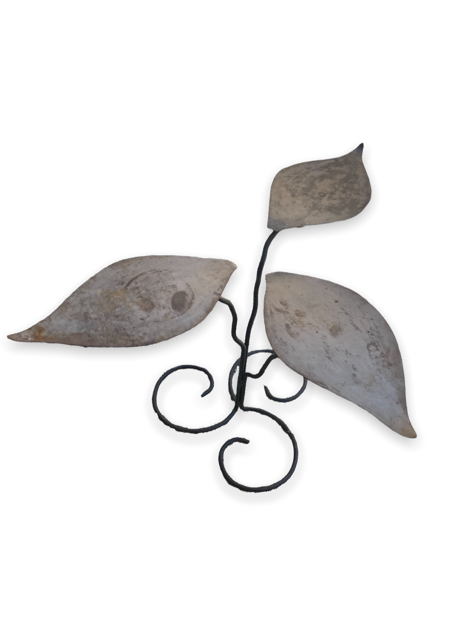 Brushed Metal Garden Table Leaf Patterns