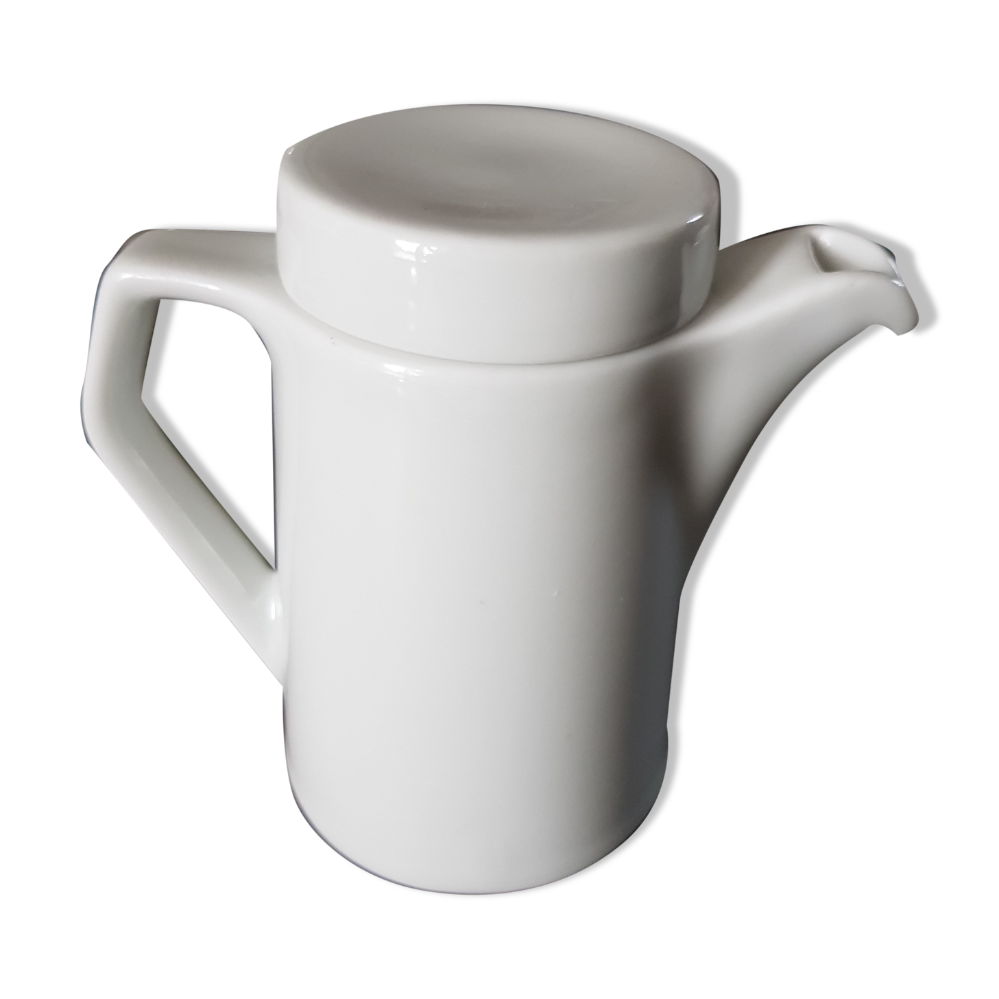 White porcelain teapot