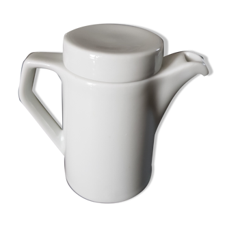 White porcelain teapot