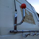 Vintage chrome coat rack and plastic balls