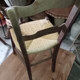 Chaise paillé ancienne