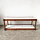 Italian modernist shelf in teak and Carrara marble, 1950s