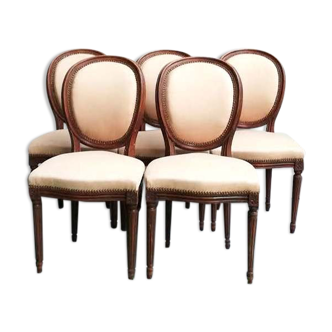Louis XVI style medallion chairs