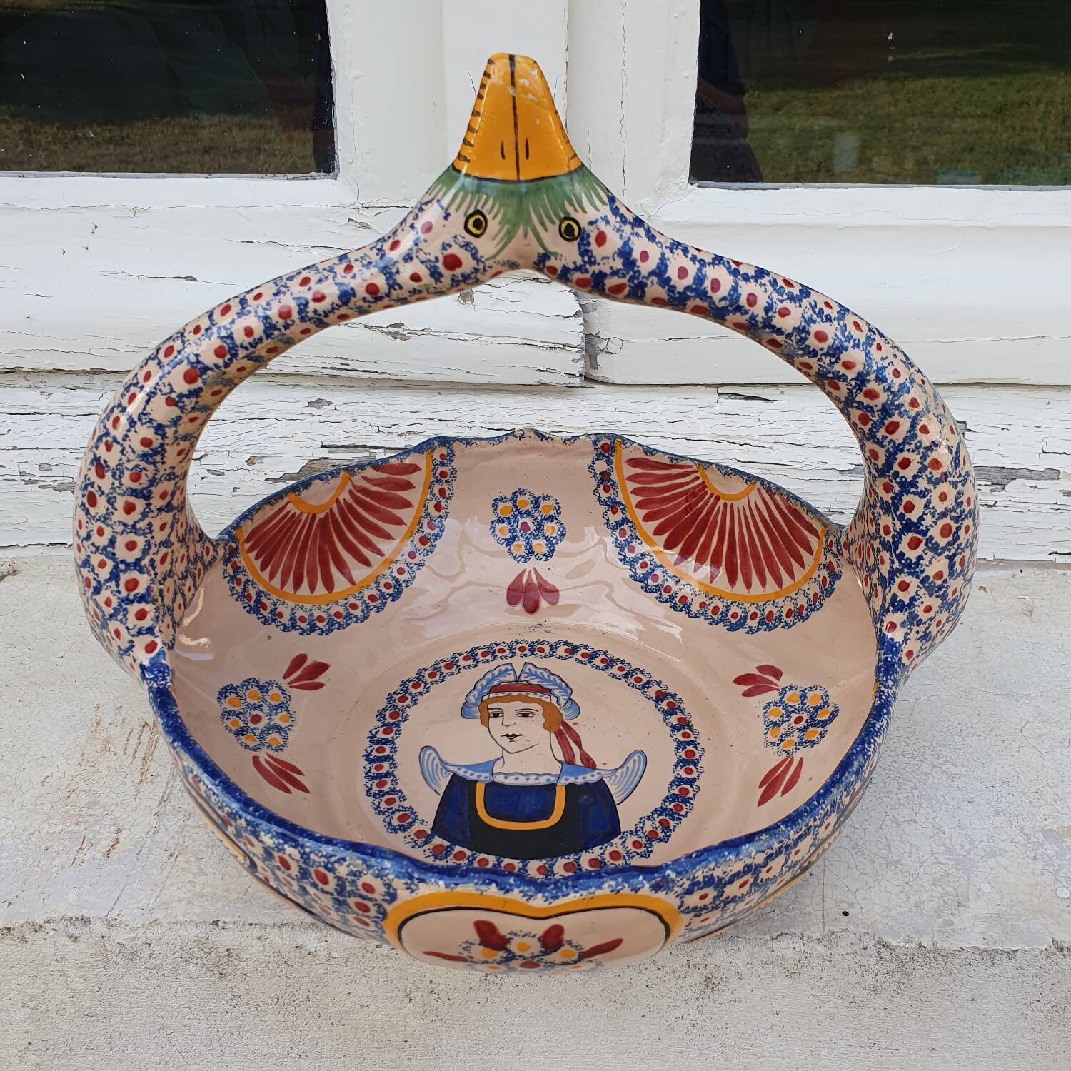 Henriot Quimper fruit basket