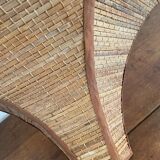 Wall lamp in woven straw 80s