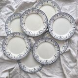 8 flat ironware plates “Balzac” Choisy le Roi
