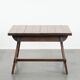 Antique Swiss extendable dining table made of oak from the mid-19th century