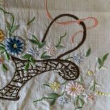 Hand-embroidered centerpiece