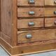 Old workshop furniture from 1930 in fir wood.
