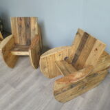 Paire de fauteuils touret original