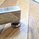 Tabouret d'usine cuir vintage industriel, designer kor