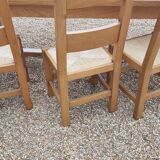 Table de ferme et 6 chaises
