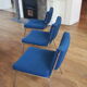3 1970s heating chairs